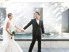 Modern Gold Green Wedding Tara Brian