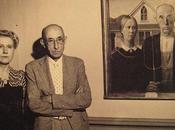 Models Were Used 'American Gothic' Standing Painting