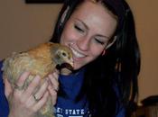 Chickens Make Everyone Smile. Pic’s Sister Holding...