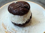 Gluten-Free Chocolate Coconut Cookies Cream Sandwiches