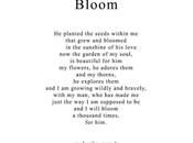 Poetry Friday: Bloom