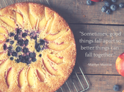 Blueberry Nectarine Cornmeal Cake with Lemon Sage Syrup