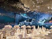 Stunning Wedding Made Using Thousands Light Sticks, Swarovski Crystals Paper Cranes