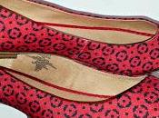 Shoe Navy Printed Pointed-Toe Flats