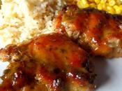 Maple Mustard Glazed Chicken Thighs