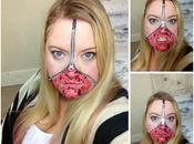 Hallowe'en Unzipped Zombie Face Make