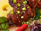 Chicken Wings Baked with Bobby Flay's Asian-style Pineapple-Ginger Sauce