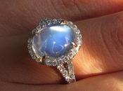 Jewel Week Dreamy Moonstone Diamond Halo Ring