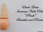 Etude House IceCream Nails Polish Peach Swatches Review