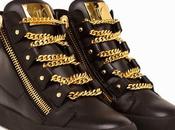 Stepping Into Gilded Age: Giuseppe Zanotti Gold Chain High Sneakers