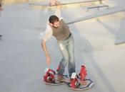 Makes Awesome Hoverboard Home Using Leaf Blowers