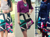 Three Ways Style Printed Skirt