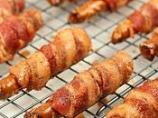 Bacon Wrapped Pretzels with Brown Sugar Cayenne Glaze