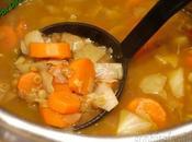 Gingered Vegetable Soup with Green Lentils!