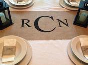 Winter Themed Dinner Table.