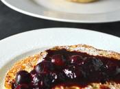 English Muffin French Toast with Blueberry Compote