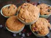 Blueberry, Cranberry, Fife Muffins (Dairy, Egg, Refined Sugar Free)