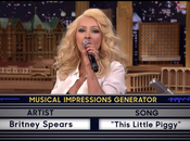 Wheel Musical Impressions with Christina Aguilera Tonight Show With Jimmy Fallon