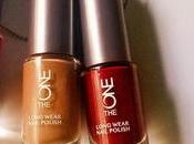 Oriflame Longwear Nail Polishes Night Orchid, Ruby Rouge Cappuccino Review, Swatch Application