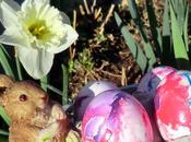 Easter Eggs Dyed with Nail Polish