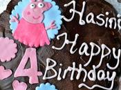 Eggless Berry Cake (with Sour Cream) Peppa Fondant