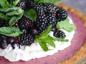 Frozen Blueberry Tart with Lavender Coconut Crust (Gluten-Free Vegan)