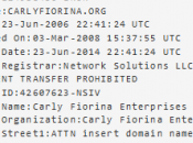 Carly Didn’t Fail Secure CarlyFiorina.org; Drop