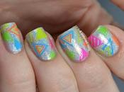 Neon Triangle Water Decals