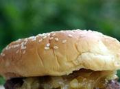 Goat Cheese Stuffed Burger with Onion