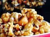 Salted Caramel Popcorn with Macadamia Nuts