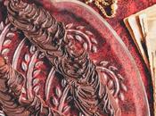 Flapper Inspired Wine Raspberry Chocolate Cake with Feathers