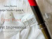 Lakme Absolute Sculpt Studio Matte Lipstick Coral Flare| First Impressions Swatches