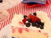 July Red, White Blue Patriotic Cake