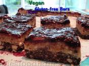 Vegan Gluten-free Blackberry Caramel Nougat Bars!