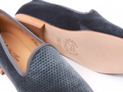 Plush Slip: Toro Shoes Dotted Velvet Slipper