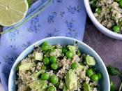 Green Quinoa Salad with Peas Avocado