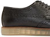 Forward Brogue: Hudson Pebbled Leather Harvey Brogues