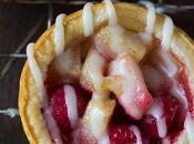 Mini Pear Cranberry Pies with Brown Butter Glaze