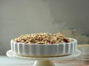 Peach Blueberry Crumble Tart with Fruit Sweetened Whipped Cream