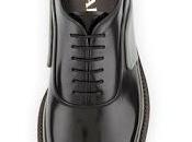 Artful Step: Prada Runway Two-Tone Leather Derby Shoe
