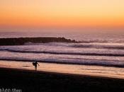 Sunset, Surfer, Floating Turbine