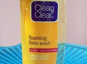 Pimples with Clean Clear Foaming Face Wash