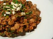 Spiced Chana Masala with Brown Chickpeas, Tamarind Kale