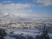 Simple Torte Snowy Mountains Italy..