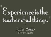 What Experience Teach!