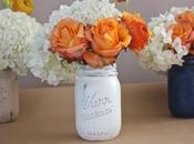 Rustic Painted Mason Jars