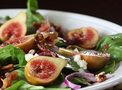 Savory Spinach Salad with Figs Goat Cheese