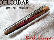 Colorbar Sheer Crème Lust Lipstick Carpet Review, Swatch, Lips