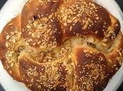 Challah -Apple Cinnamon Walnuts Raisin Filled Braided Bread