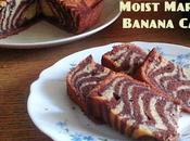 Moist Marble Banana Cake
